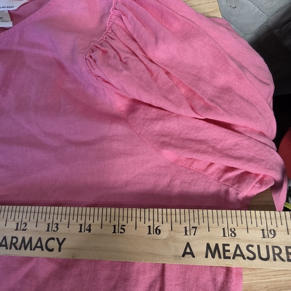 Lin Melange Woman Blouse Sz S Pink 
Boton up - Picture 6 of 9